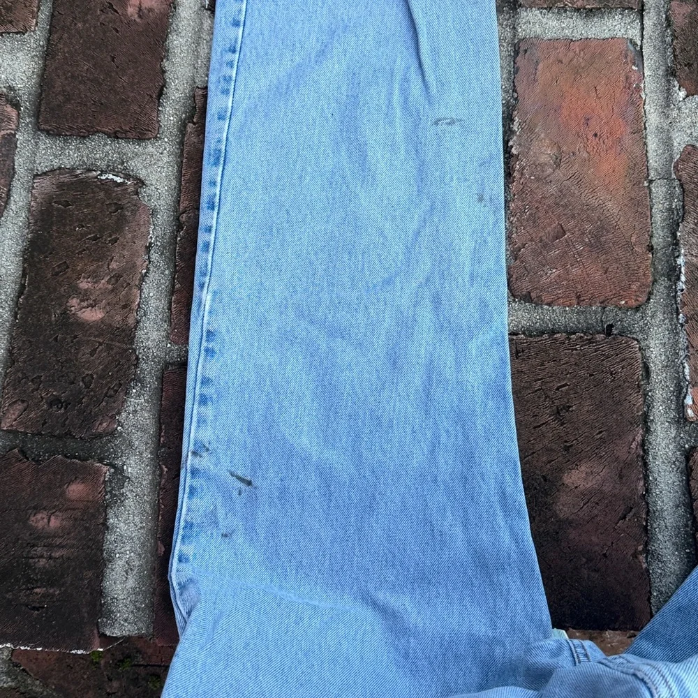 Levis "505" regular fit straight leg blue jeans size 36 X 30 - Picture 6 of 7
